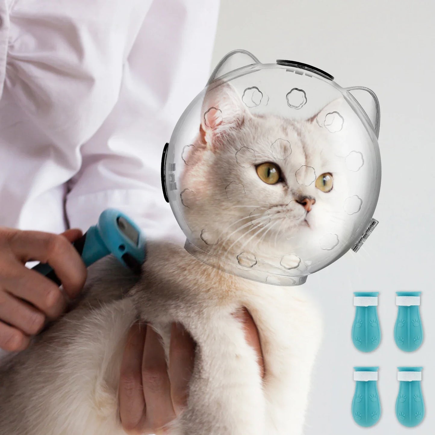 Cat Muzzle Space Hood with Paw Shoes