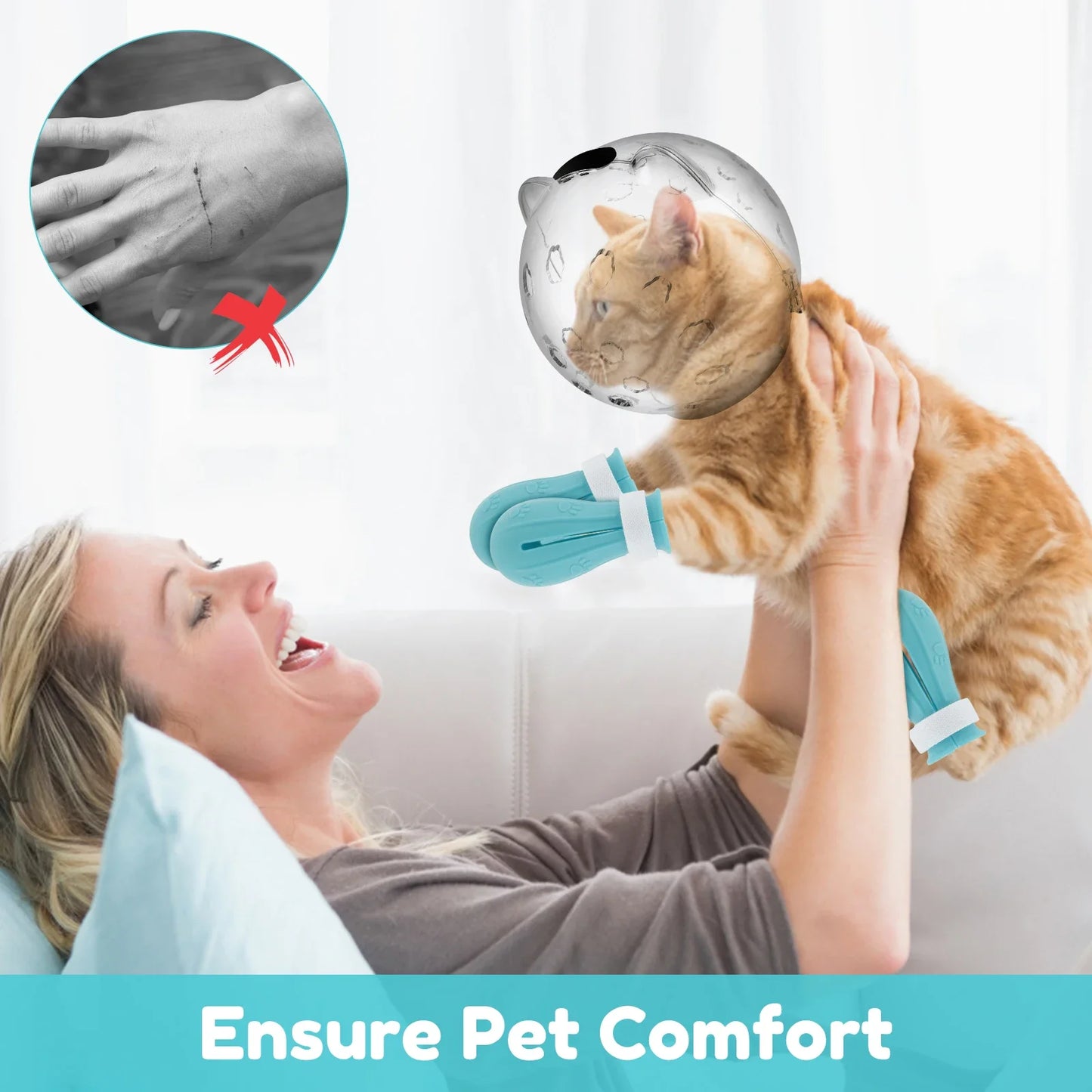 Cat Muzzle Space Hood with Paw Shoes