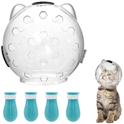 Cat Muzzle Space Hood with Paw Shoes